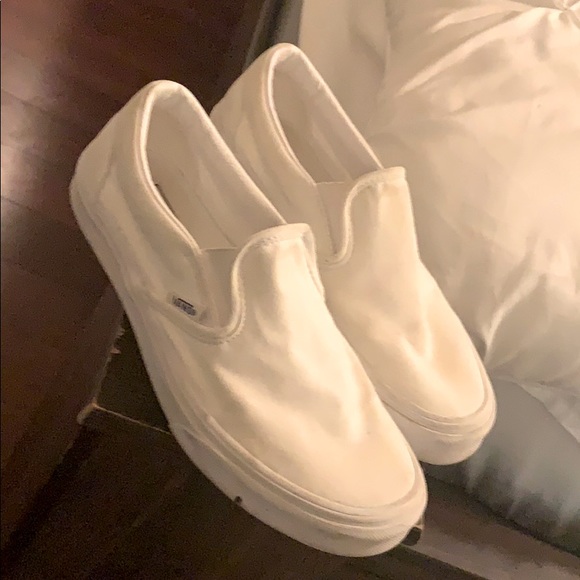 white van slip ons womens